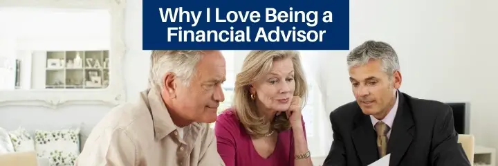 clients working with a financial adivsor